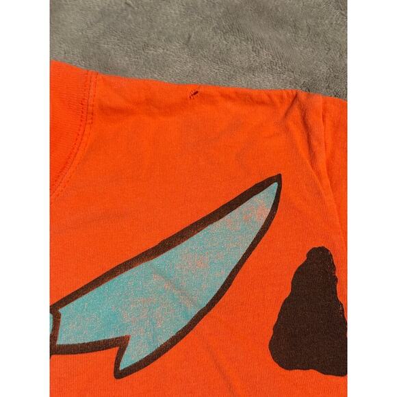 Anvil 90s Size Medium The Flintstones Fred Flintstones Tuxedo T-Shirt Orange - Picture 7 of 7